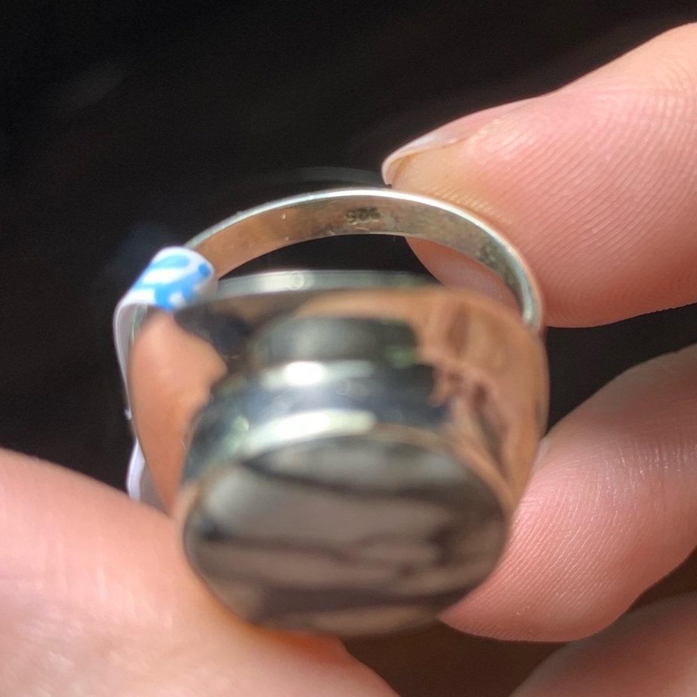 Solid Sterling Silver Chrysanthemum Ring - image 6